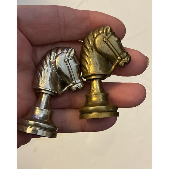 Vtg Solid Metal Incomplete 25 Chess Pieces For Mixed Media, Art, AS IS Repurpose - Picture 5 of 16